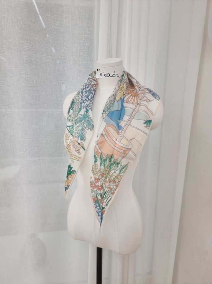 EBADA韓國直郵女士新品熱賣時尚職業人氣26春夏圍巾披肩絲綢EBADA圍巾/披肩