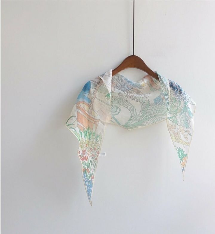 EBADA韓國直郵女士新品熱賣時尚職業人氣26春夏圍巾披肩絲綢EBADA圍巾/披肩