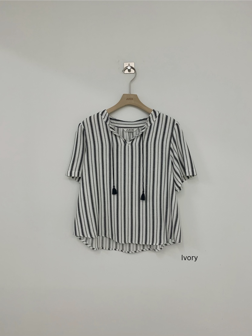 JUEDE韓國東大門代購女士新品熱賣襯衫蕾絲衫流蘇JUEDE襯衫/蕾絲衫圖色1