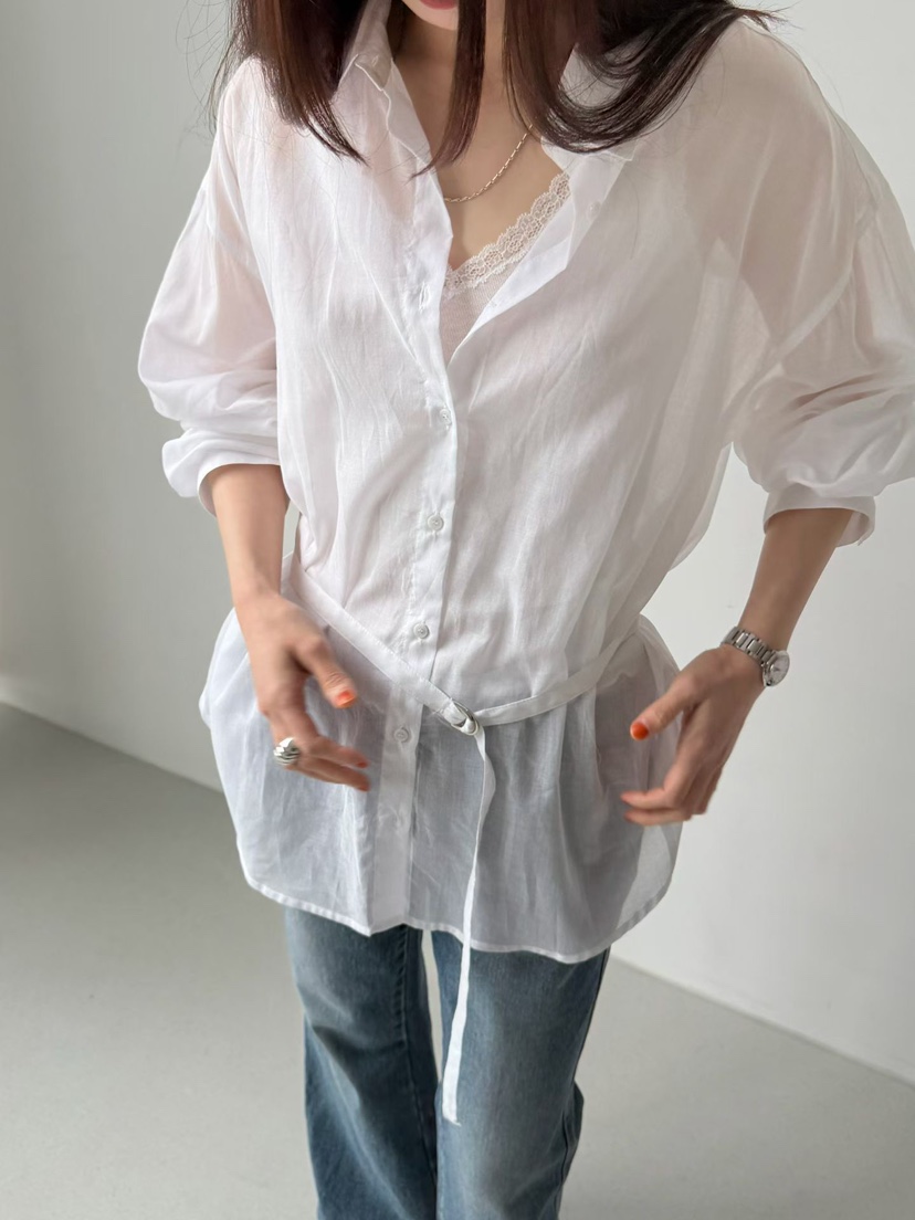 ARKIE/TAF韓國直郵實拍女士新品熱賣26春夏人氣襯衫蕾絲衫ARKIE/TAF襯衫/蕾絲衫