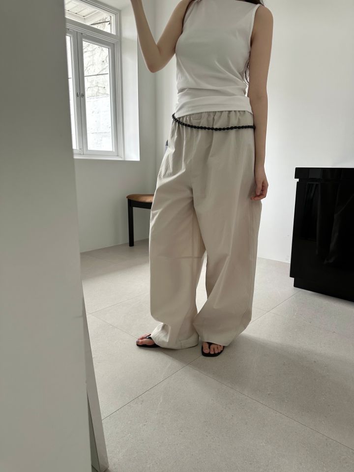 MARE韓國直郵實拍女裝新款休閑26春夏推薦職業休閑褲亞麻MARE休閑褲