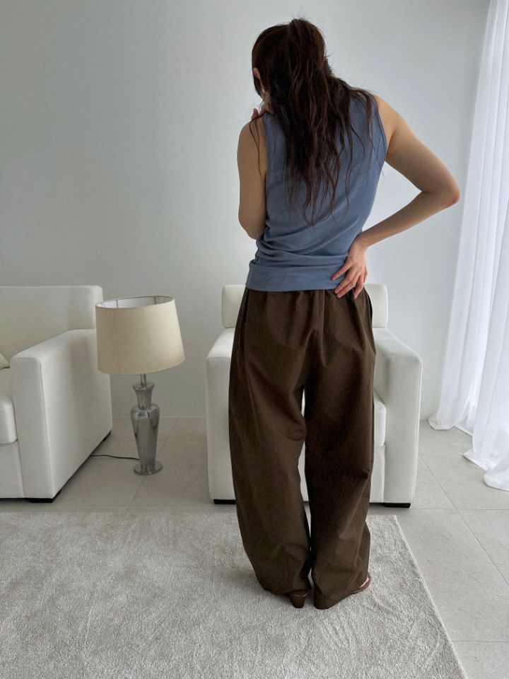 MARE韓國直郵實拍女裝新款休閑26春夏推薦職業休閑褲亞麻MARE休閑褲