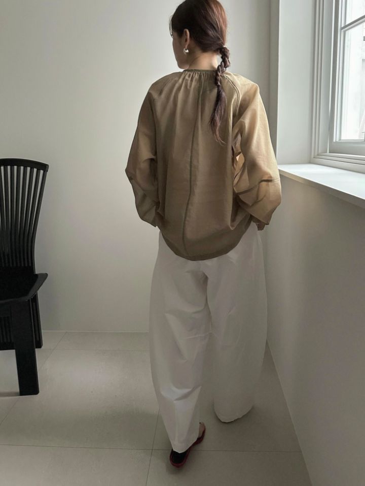 MARE韓國直郵實拍女裝新款休閑26春夏推薦職業休閑褲亞麻MARE休閑褲