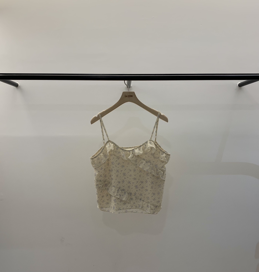 LA CREME韓國直郵女士新品熱賣職業人氣吊帶背心多層雪紡LA CREME吊帶/背心圖色1