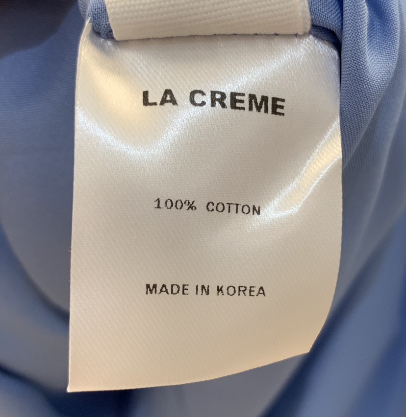 LA CREME韓國直郵實拍女裝新品時尚職業26春夏連衣裙花朵露肩LA CREME連衣裙