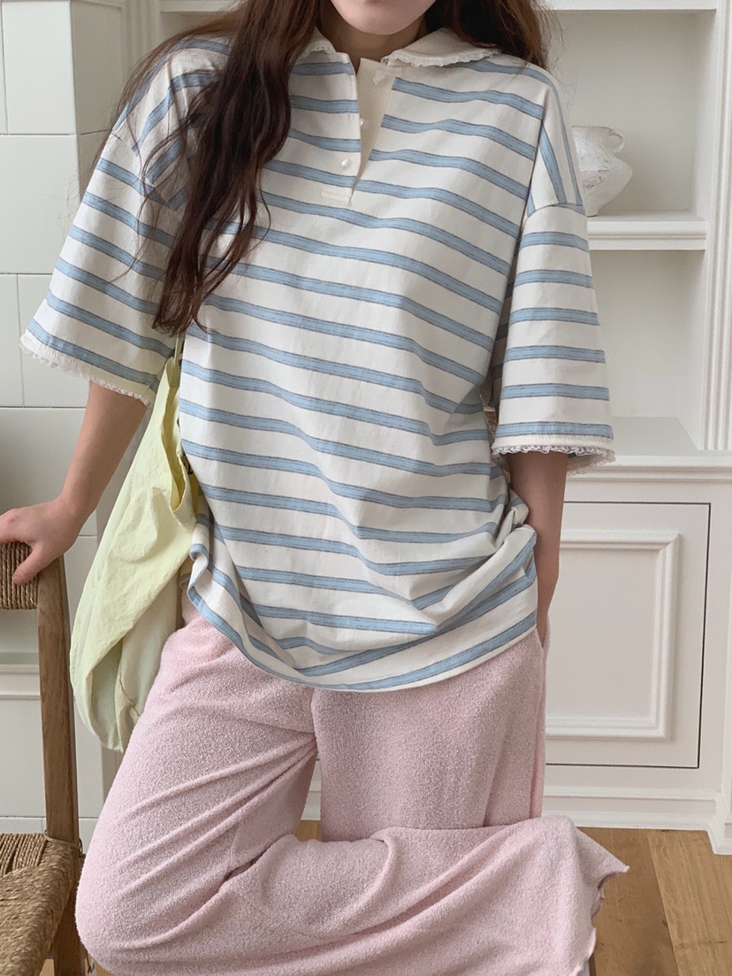 TOLL韓國直郵實拍女裝新品推薦時尚人氣26春夏休閑熱賣T恤TOLLT恤