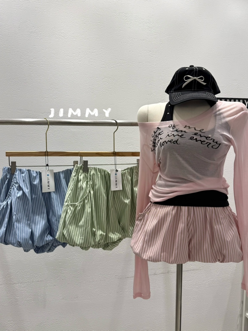 JIMMY韓國直郵實拍女士新品時尚熱賣休閑職業推薦短褲燈籠JIMMY/REMAKE短褲