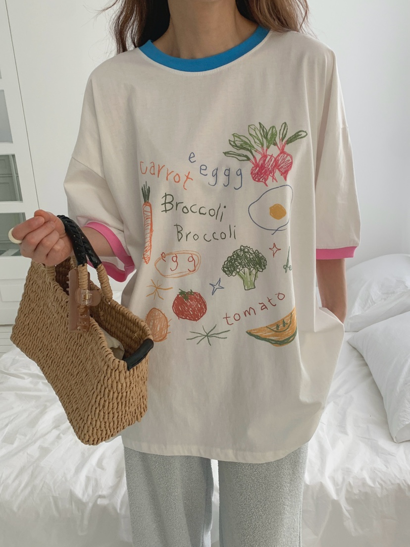 TOLL韓國直郵女裝新款時尚休閑推薦職業26春夏熱賣人氣T恤TOLLT恤