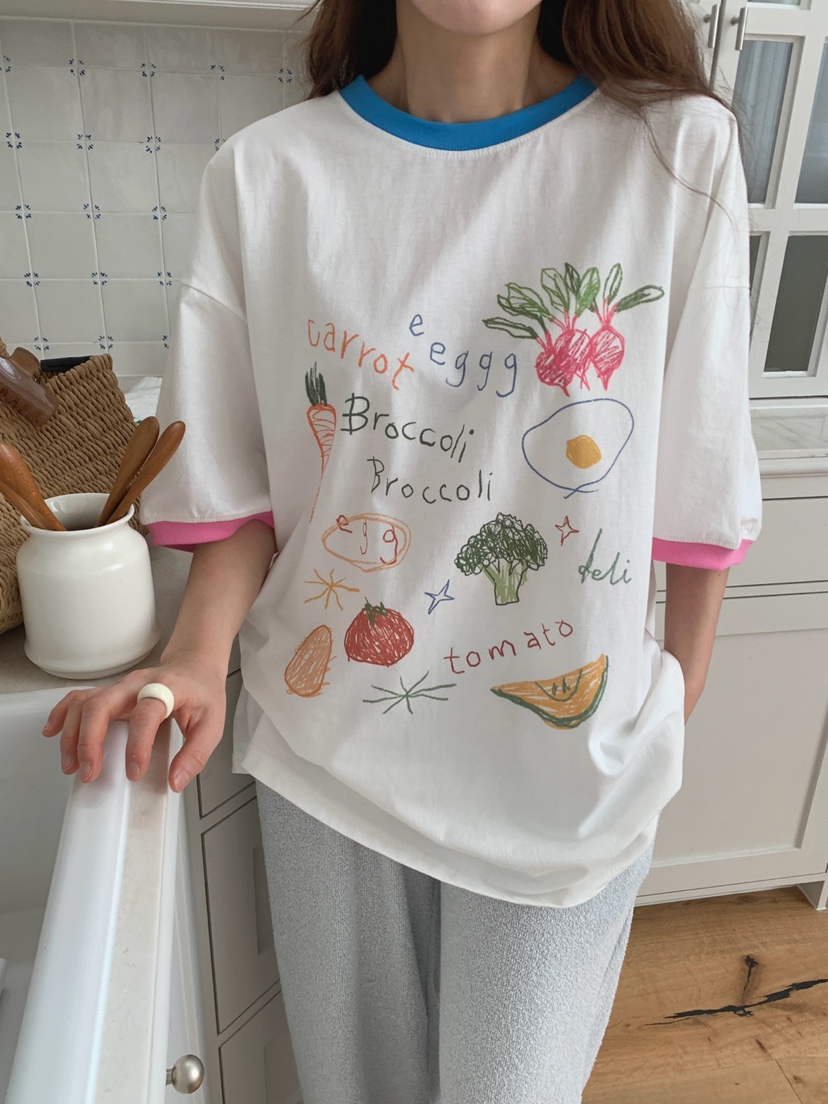 TOLL韓國直郵女裝新款時尚休閑推薦職業26春夏熱賣人氣T恤TOLLT恤