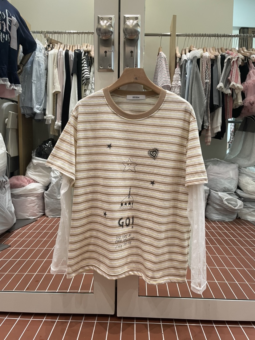 BE&amp;BE韓國代購女士新品推薦職業人氣休閑26春夏長袖T恤BE&be長袖T恤圖色2