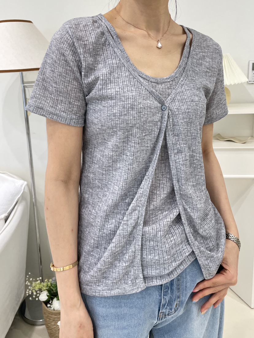 EDITION-P韓國東大門直郵女裝新品推薦時尚人氣T恤假兩件EDITION/CHAHEET恤