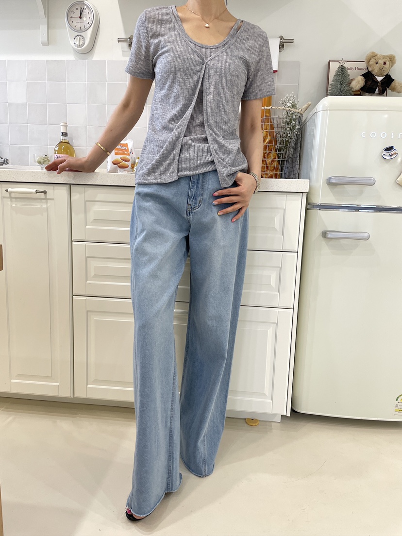 EDITION-P韓國東大門直郵女裝新品推薦時尚人氣T恤假兩件EDITION/CHAHEET恤