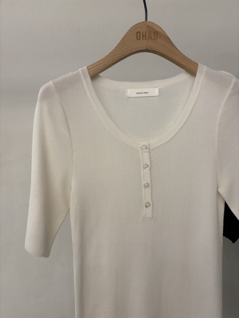 OHAO韓國東大門代購女裝新款人氣推薦休閑26春夏職業針織衫OHAO/HA MONG針織衫