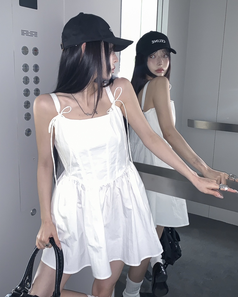 OURWAVE/OUR ROOM韓國東大門代購女裝新款人氣連衣裙開衩Our Wave/Our Room連衣裙