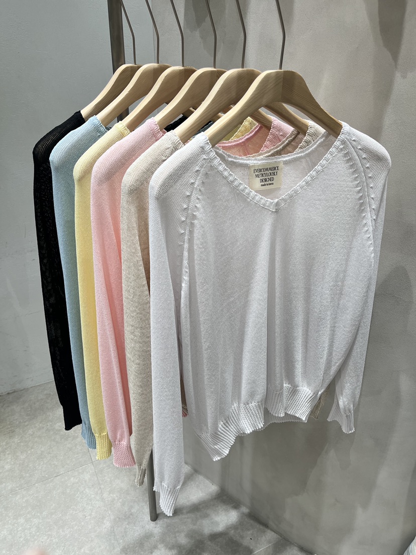 EVERCOMMERCE METICULOUSLY DESIGNED韓國東大門代購女士新品休閑針織衫EVERCOMMERCE METICULOUSLY DESIGNED針織衫