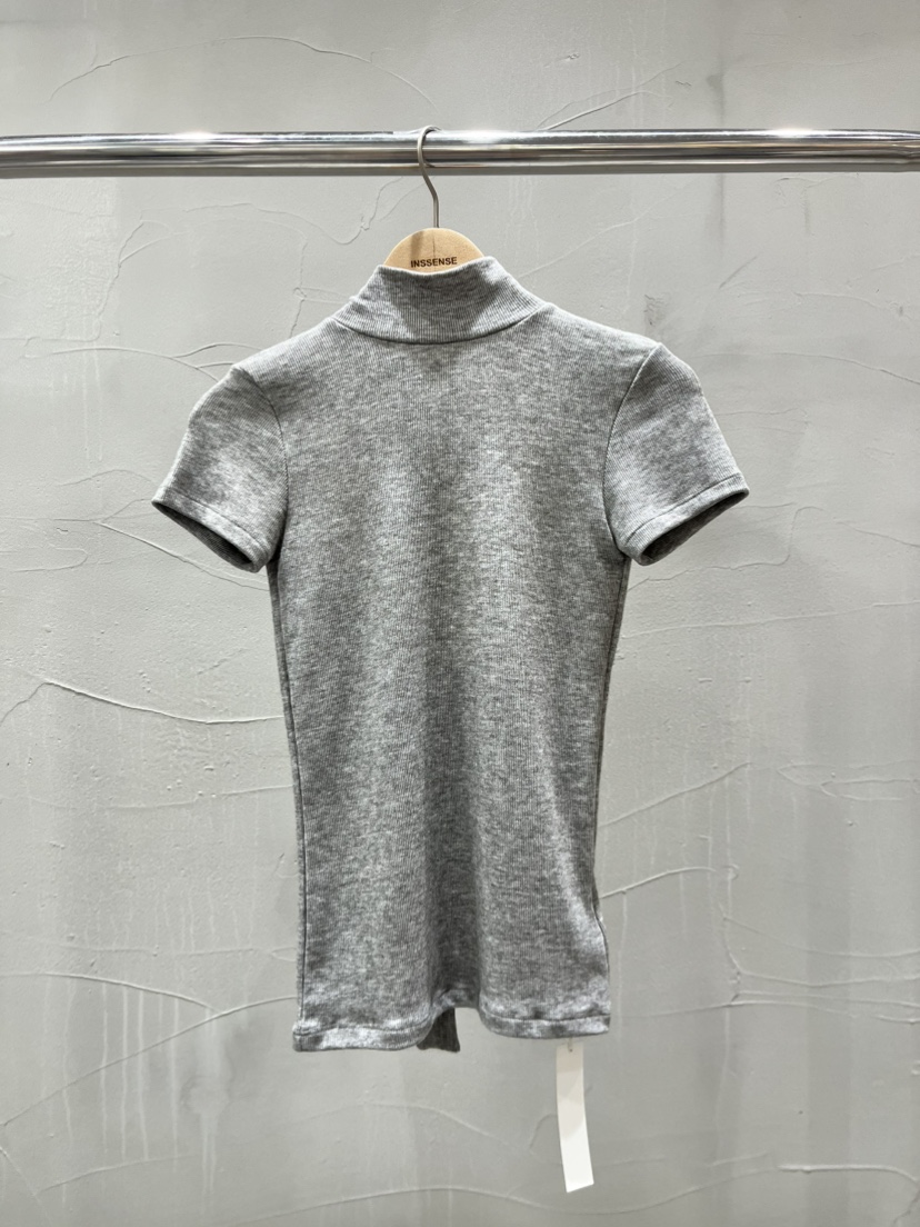 INSSENSE-A韓國直郵實拍女士新品熱賣休閑人氣26春夏T恤系帶INSSENSE-AT恤圖色2