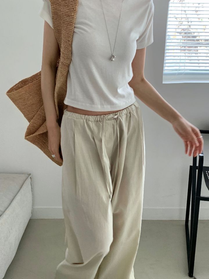 KOMOREBI韓國東大門代購女士新款職業熱賣26春夏人氣休閑褲KOMOREBI休閑褲