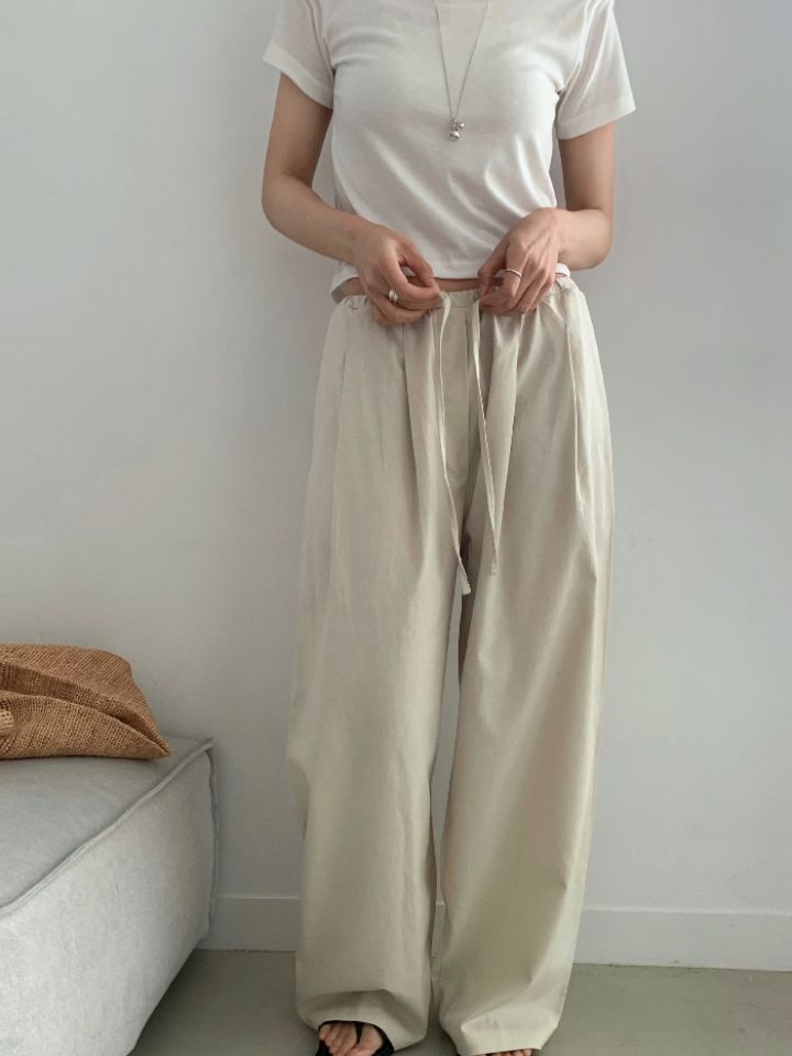 KOMOREBI韓國東大門代購女士新款職業熱賣26春夏人氣休閑褲KOMOREBI休閑褲