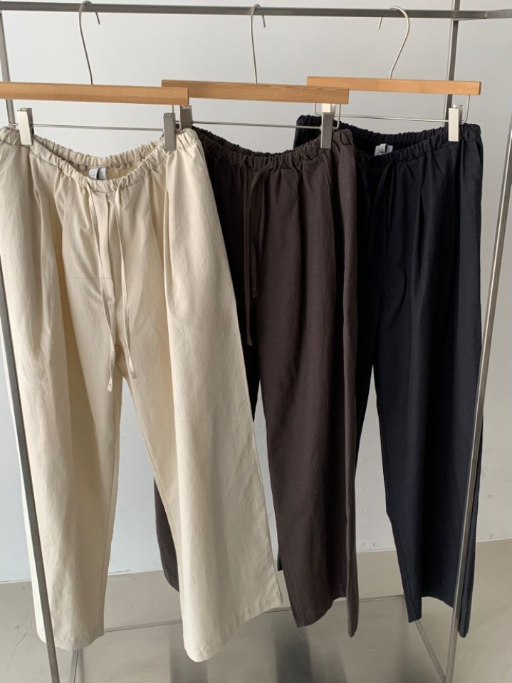 KOMOREBI韓國東大門代購女士新款職業熱賣26春夏人氣休閑褲KOMOREBI休閑褲圖色2左二色