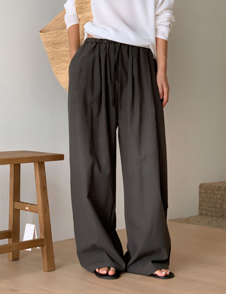 KOMOREBI韓國東大門代購女士新款職業熱賣26春夏人氣休閑褲KOMOREBI休閑褲圖色3