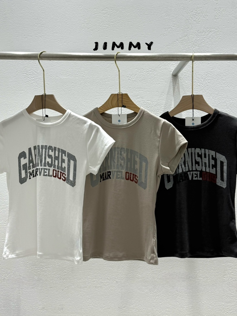 JIMMY韓國直郵實拍女士新品職業休閑熱賣26春夏人氣時尚T恤JIMMY/REMAKET恤