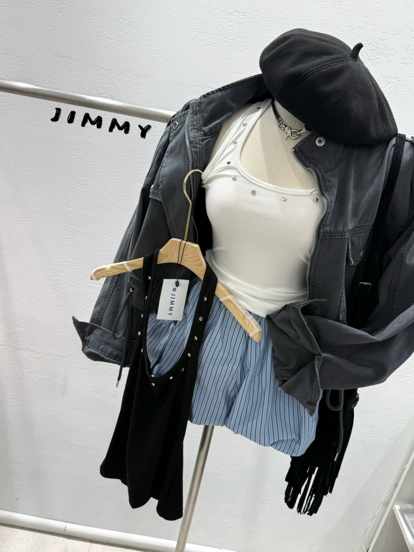 JIMMY韓國直郵女士新品推薦休閑時尚26春夏人氣吊帶背心鏤空JIMMY/REMAKE吊帶/背心