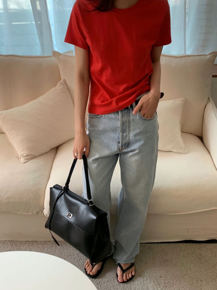 KOMOREBI韓國東大門代購女裝新品職業26春夏人氣時尚休閑T恤KOMOREBIT恤