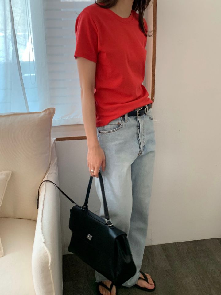 KOMOREBI韓國東大門代購女裝新品職業26春夏人氣時尚休閑T恤KOMOREBIT恤