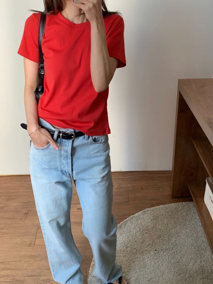 KOMOREBI韓國東大門代購女裝新品職業26春夏人氣時尚休閑T恤KOMOREBIT恤