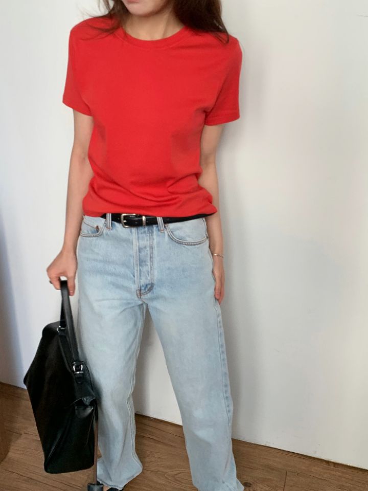 KOMOREBI韓國東大門代購女裝新品職業26春夏人氣時尚休閑T恤KOMOREBIT恤