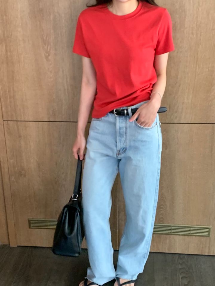 KOMOREBI韓國東大門代購女裝新品職業26春夏人氣時尚休閑T恤KOMOREBIT恤