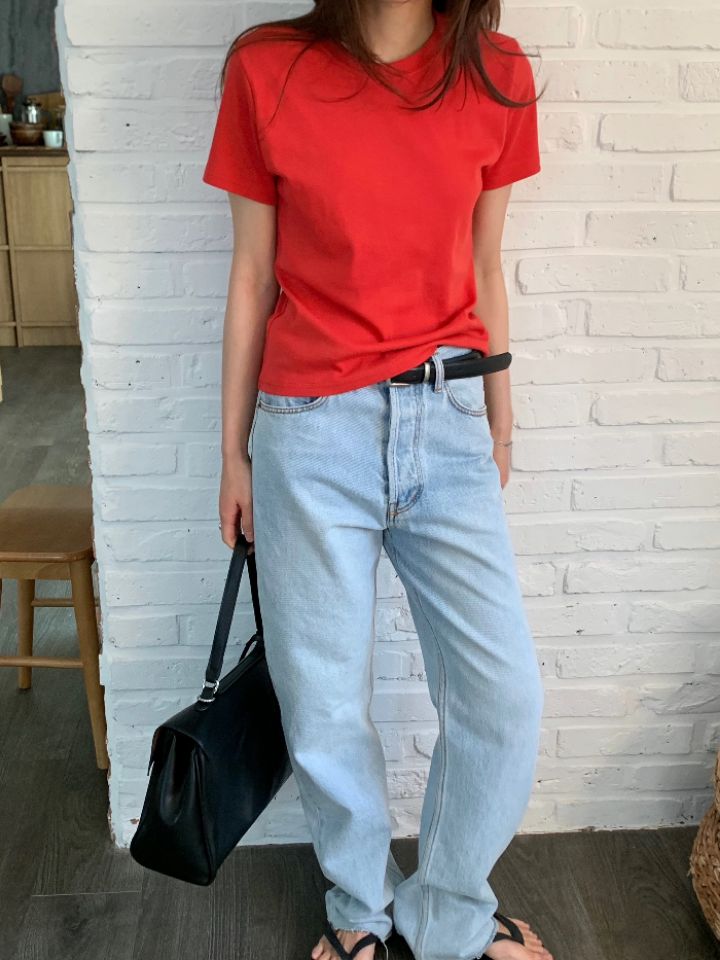 KOMOREBI韓國東大門代購女裝新品職業26春夏人氣時尚休閑T恤KOMOREBIT恤