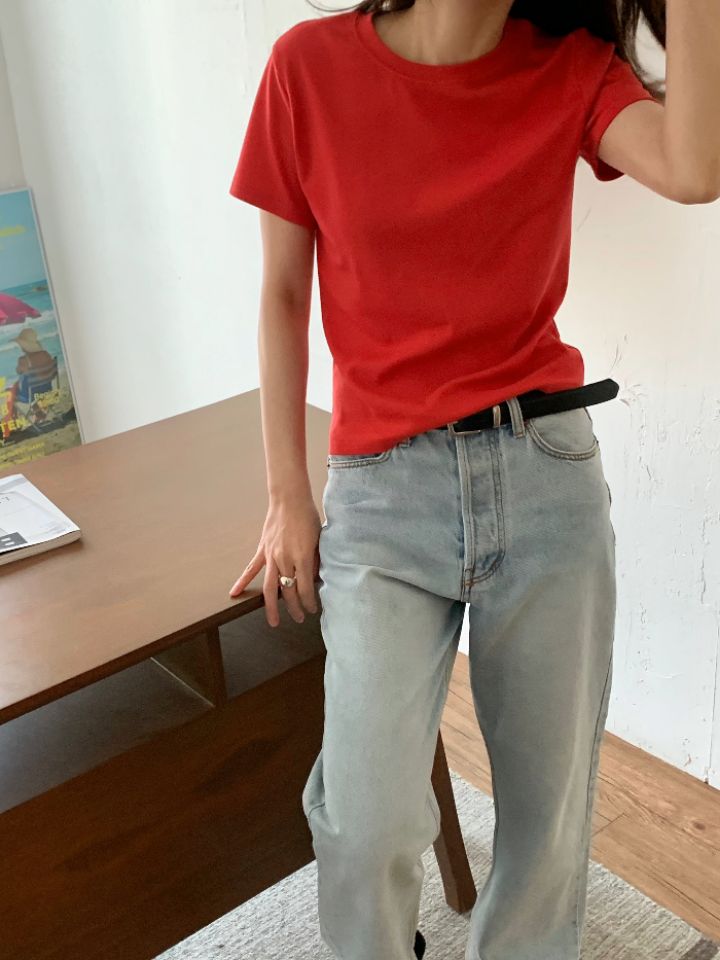 KOMOREBI韓國東大門代購女裝新品職業26春夏人氣時尚休閑T恤KOMOREBIT恤