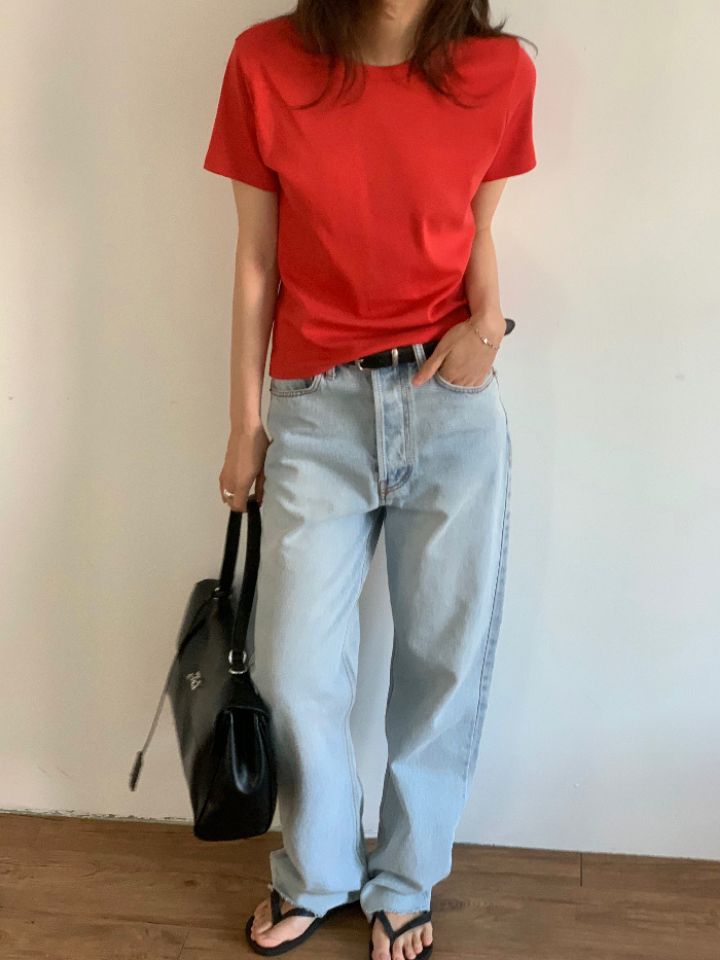 KOMOREBI韓國東大門代購女裝新品職業26春夏人氣時尚休閑T恤KOMOREBIT恤