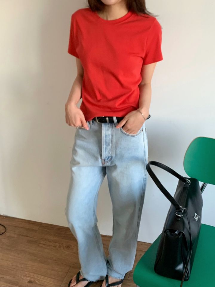 KOMOREBI韓國東大門代購女裝新品職業26春夏人氣時尚休閑T恤KOMOREBIT恤