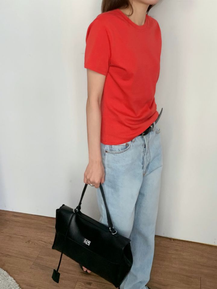 KOMOREBI韓國東大門代購女裝新品職業26春夏人氣時尚休閑T恤KOMOREBIT恤