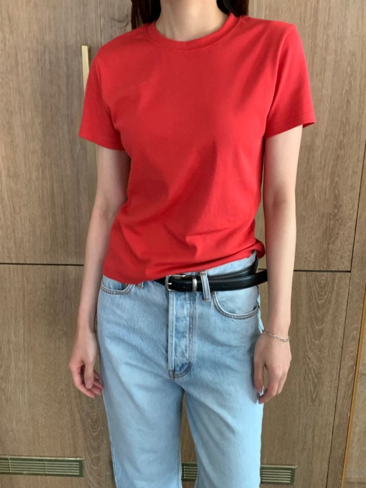 KOMOREBI韓國東大門代購女裝新品職業26春夏人氣時尚休閑T恤KOMOREBIT恤圖色1