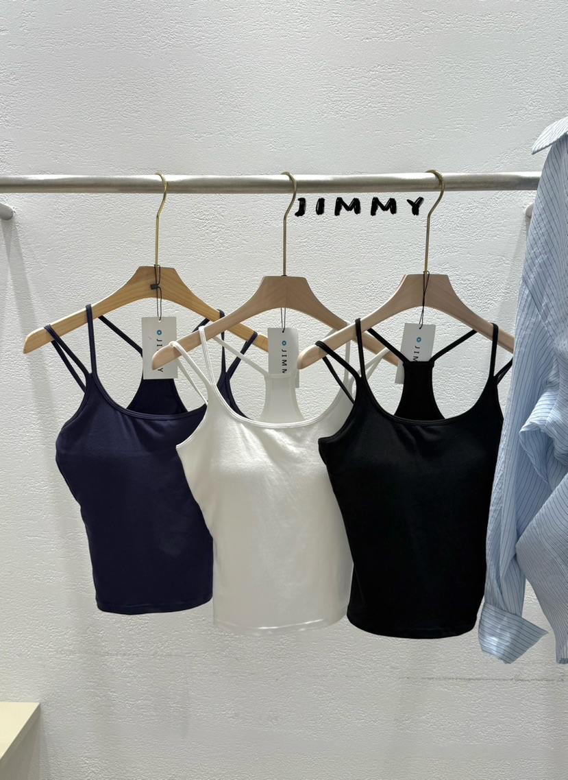 JIMMY韓國直郵女裝新款時尚26春夏推薦人氣熱賣吊帶背心條紋JIMMY/REMAKE吊帶/背心