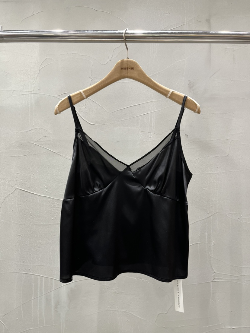 INSSENSE-A韓國東大門直郵女裝新品推薦吊帶背心紐扣緞面INSSENSE-A吊帶/背心圖色3