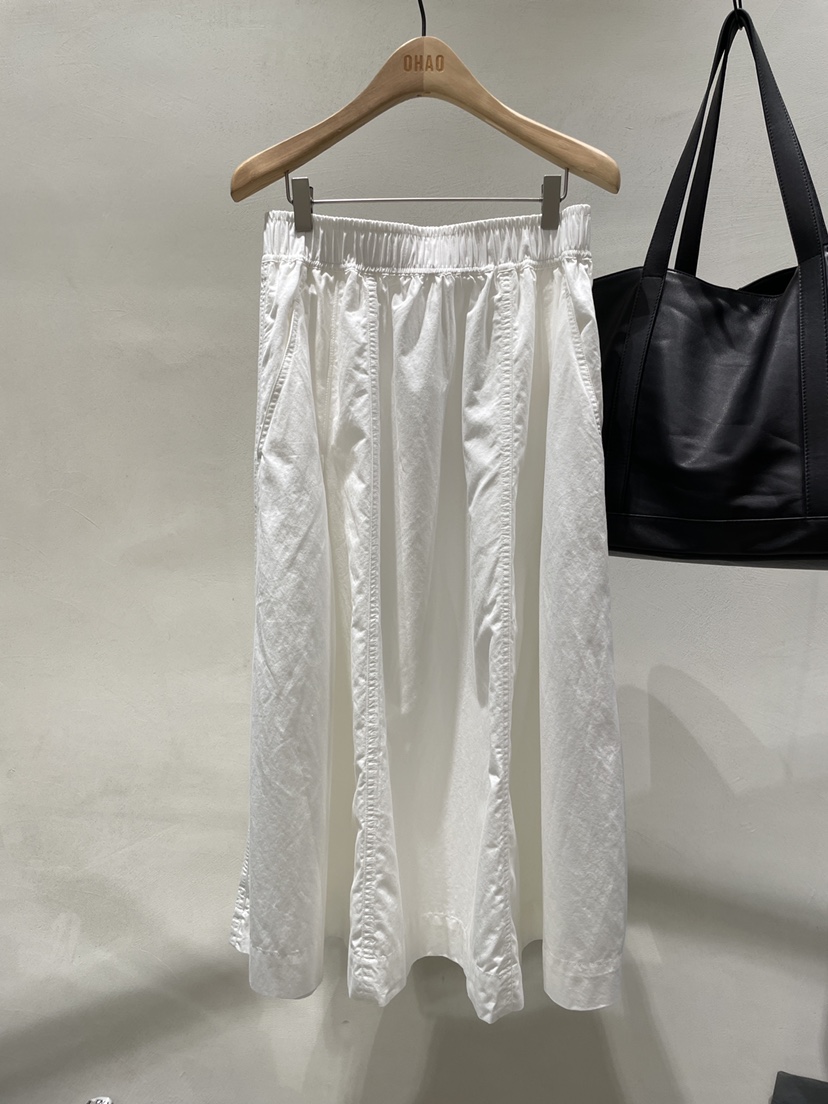 OHAO韓國東大門直郵女士新款時尚熱賣26春夏人氣休閑長裙OHAO/HA MONG長裙圖色1