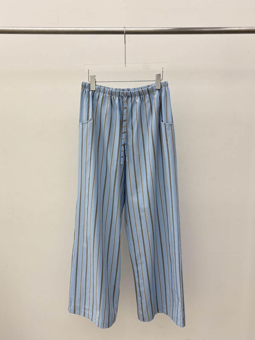 OURS韓國東大門直郵女士新品推薦熱賣職業休閑休閑褲條紋OURS休閑褲圖色1