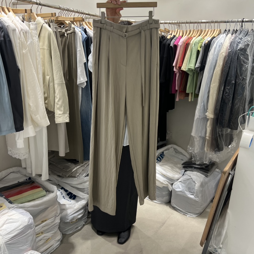 SENDTWO韓國直郵女裝新品26春夏推薦時尚職業休閑褲含腰帶SENDTWO休閑褲圖色3