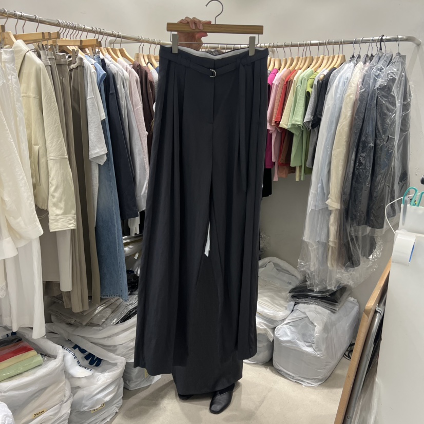 SENDTWO韓國直郵女裝新品26春夏推薦時尚職業休閑褲含腰帶SENDTWO休閑褲圖色4