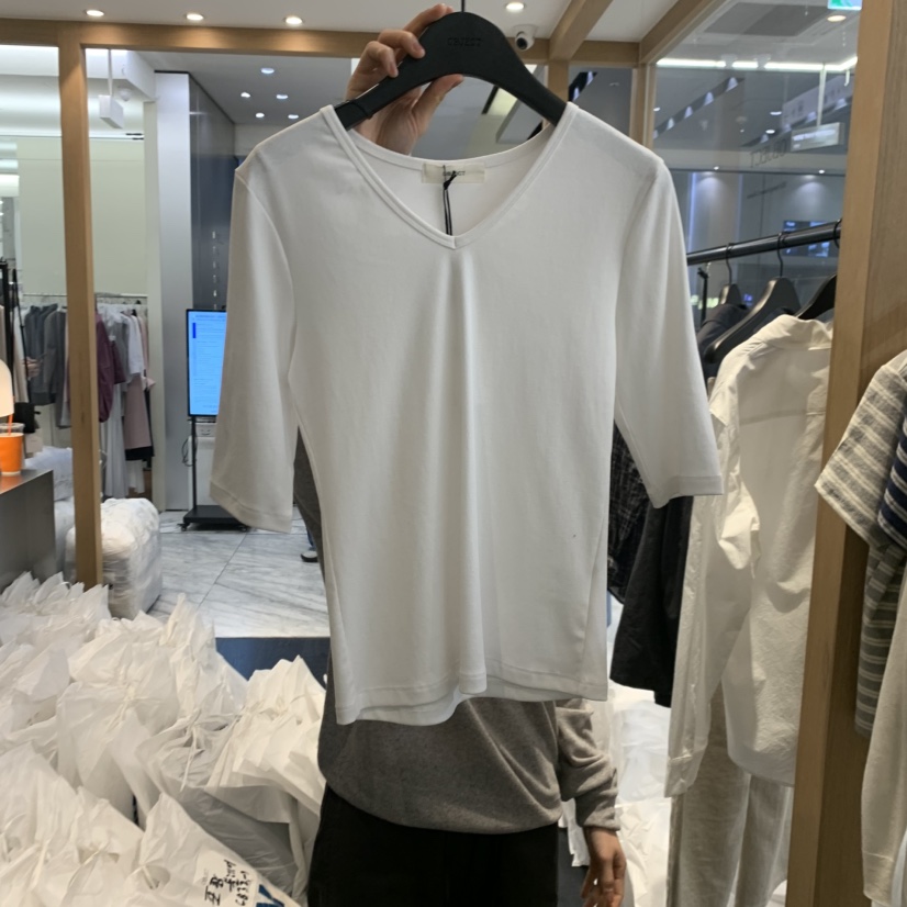 OBJECT韓國代購女士新款職業26春夏熱賣休閑推薦人氣時尚T恤OBJECTT恤圖色1