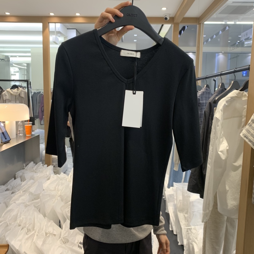 OBJECT韓國代購女士新款職業26春夏熱賣休閑推薦人氣時尚T恤OBJECTT恤圖色3