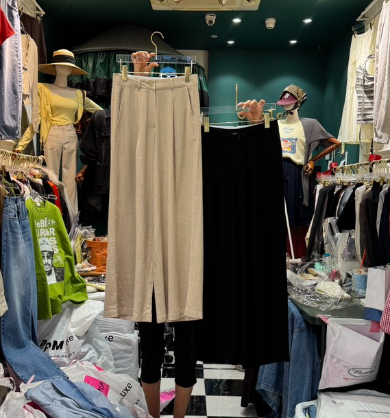 3COLOR韓國東大門直郵女裝新款休閑休閑褲Three color休閑褲圖色1左一色