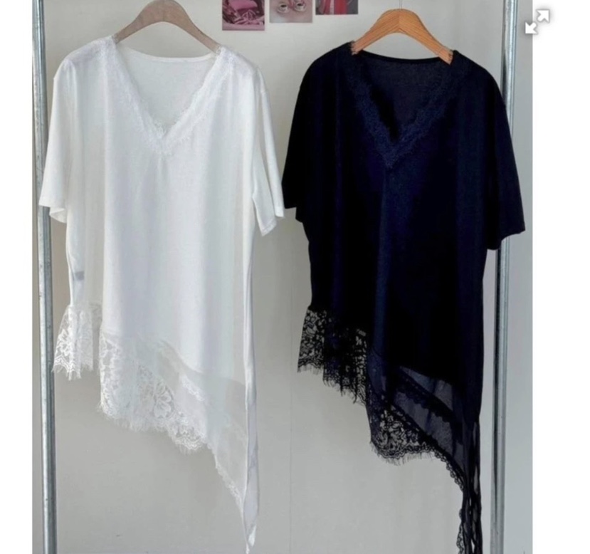 HOT PLACE/DREAM GIRIS/HOT ISSUE韓國東大門代購女士新款時尚T恤蕾絲HOT PLACE/DREAM GIRIS/HOT ISSUET恤