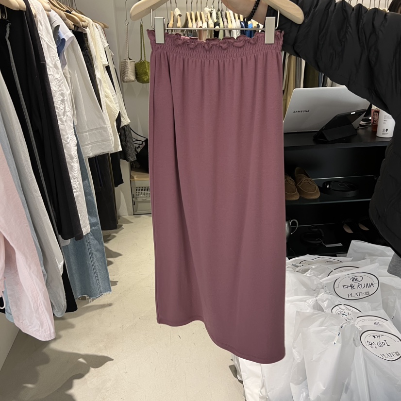 PLATE韓國直郵女士新款推薦熱賣26春夏職業休閑時尚人氣長裙PLATE長裙