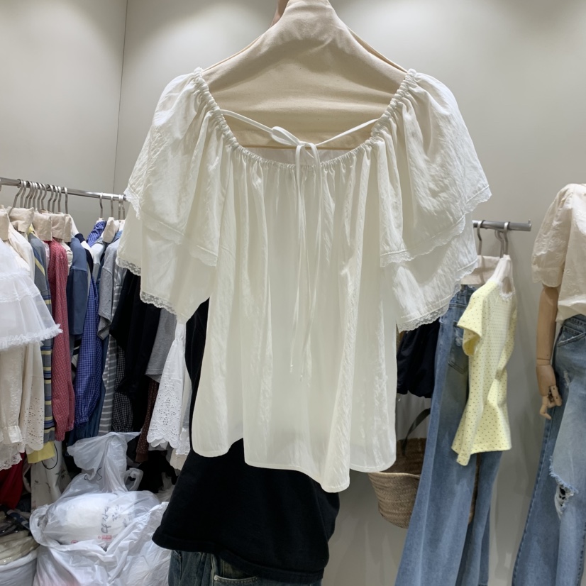 BY FLOW韓國直郵女裝新款職業人氣推薦26春夏襯衫蕾絲衫BY FLOW襯衫/蕾絲衫