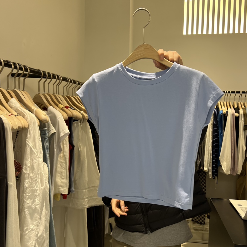 PLATE韓國東大門直郵女裝新款職業人氣時尚熱賣休閑推薦T恤PLATET恤圖色2